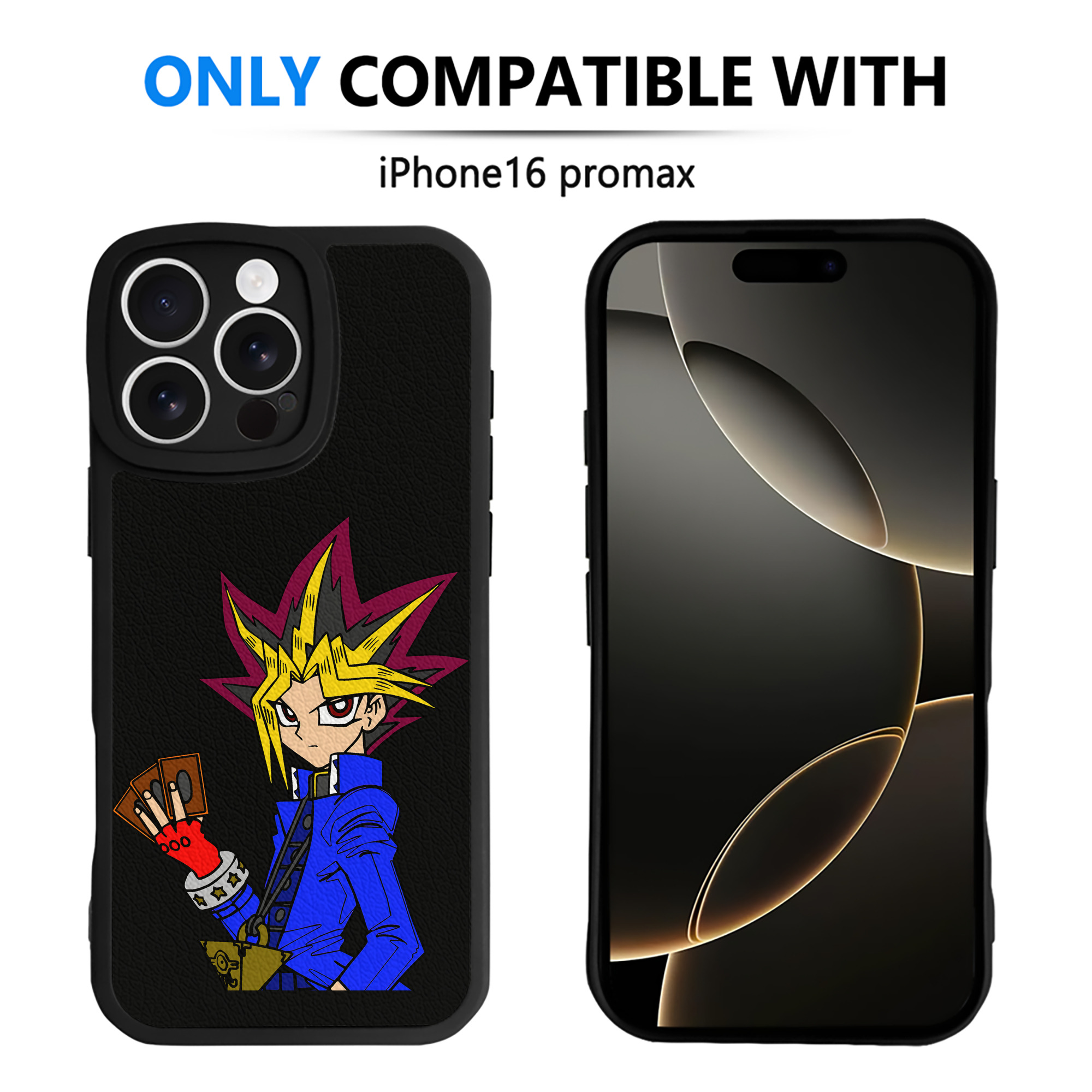 遊☆戯☆王 Yu-Gi-Oh! 【iPhone 16シリーズ対応】シリコンスマホケース（レザー調） 材質：シリコン